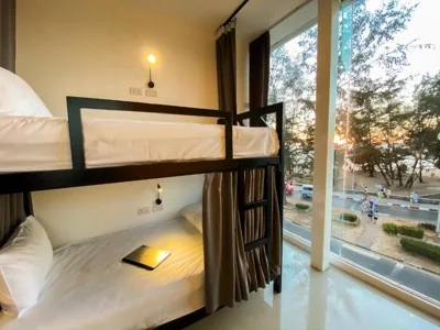 Mixed Dormitory Room with Sea View — Fishtail Hostel Phuket